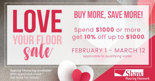Valentine Flooring Special
